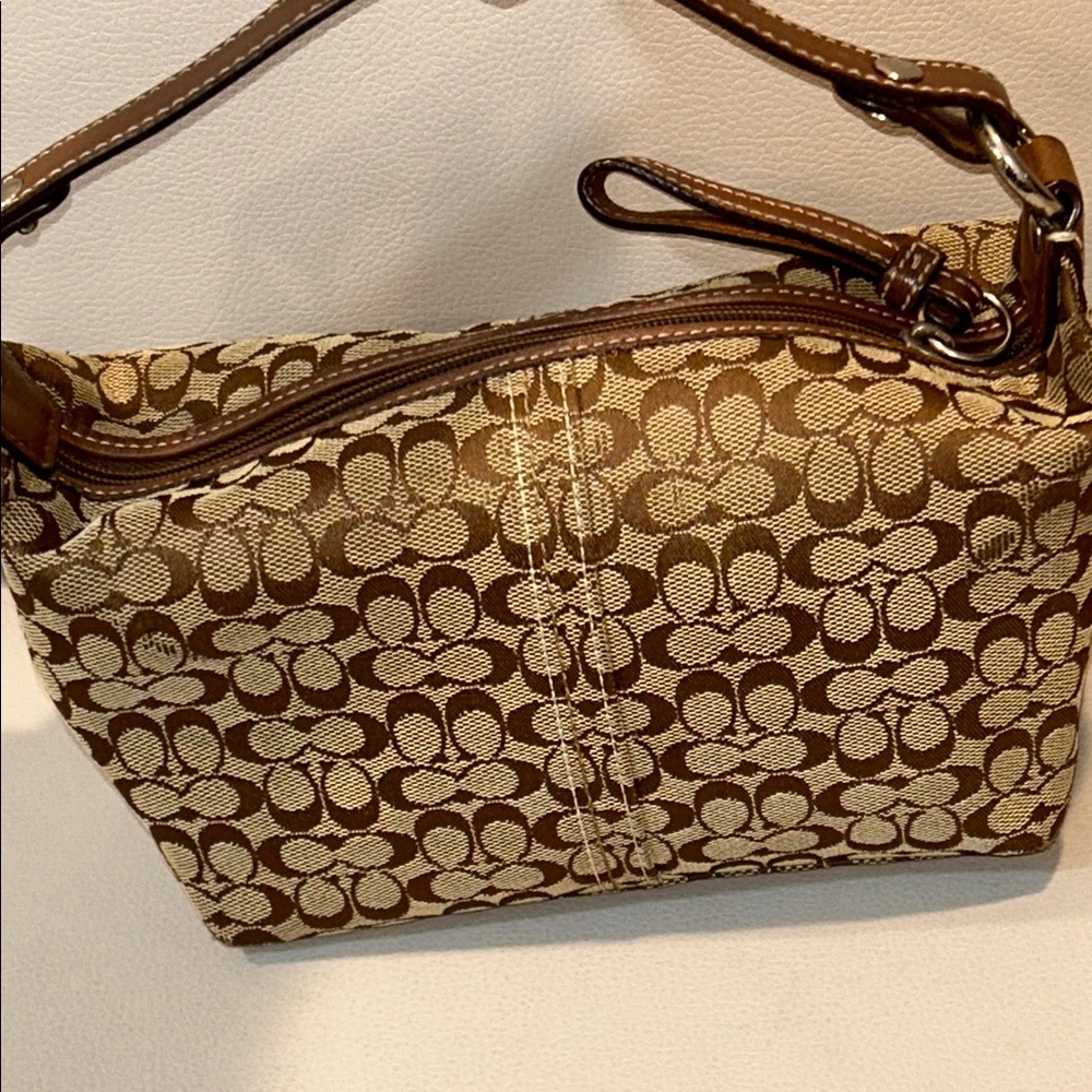 Coach Y2K Mini Signature C Jacquard Baguette Handbag - Picture 6 of 12